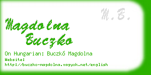 magdolna buczko business card